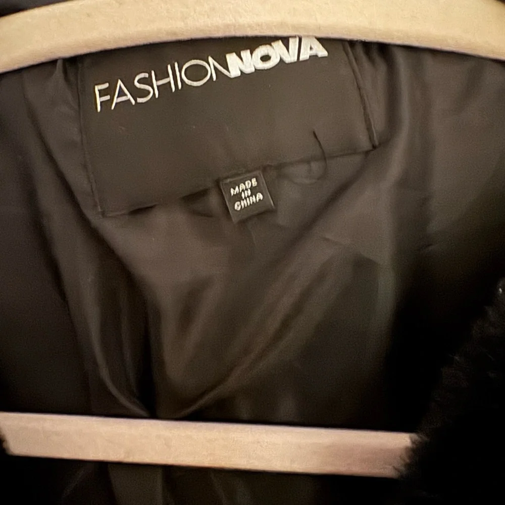 Fashion Nova Plush Black Faux Fur Coat - Picture 3 of 4